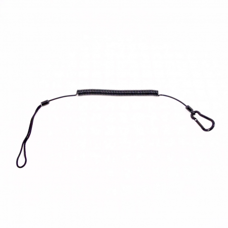Gancho de acero inoxidable extensible - Carbonarm Mosquetón de Acero Inoxidable con Cable Espiralado ACC/MOSC